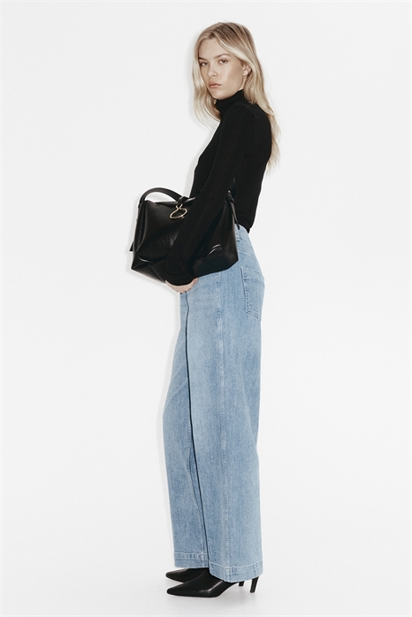 Широкие высокие джинсы 1314616004 - Фото 14179835