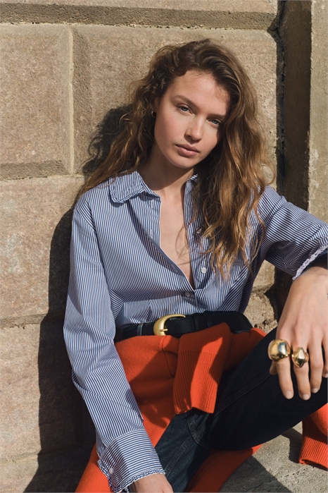 Рубашка из хлопкового поплина 1316432001 - Фото 14180026