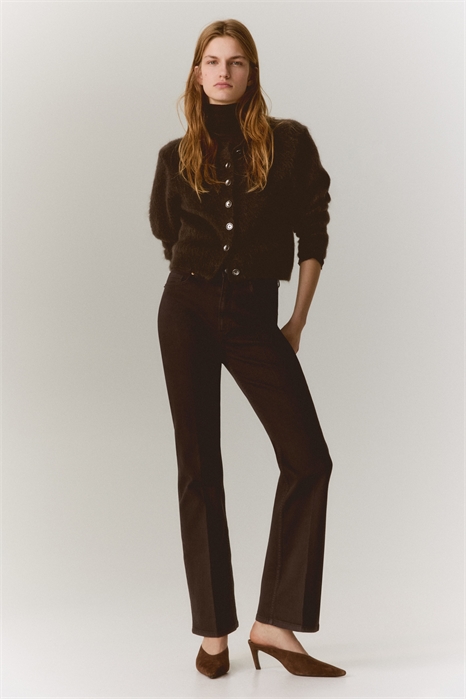 Высокие джинсы Bootcut 1316497003 - Фото 14180042