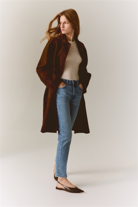 Зауженные прямые джинсы с высокой лодыжкой 1317738002 - Фото 14180280