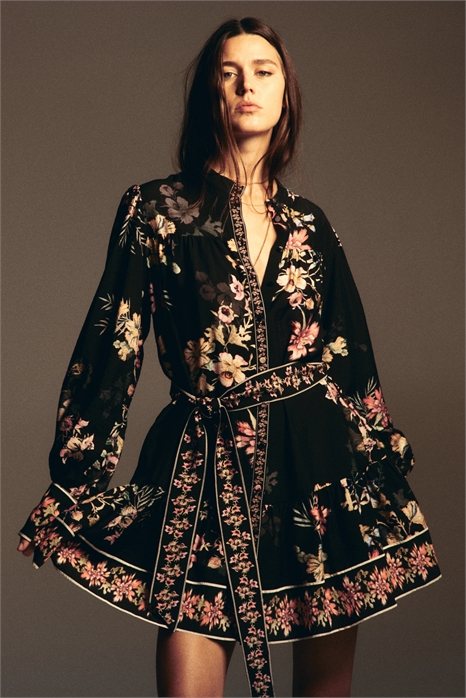 Платье-туника с поясом на завязках 1319938002 - Фото 14180371