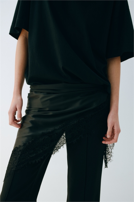 Шарф-треугольник с кружевной отделкой 1333754001 - Фото 14180916