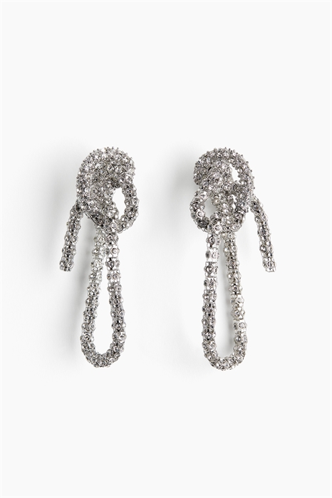 Крупные серьги-кластеры на цепочке со стразами 1246367001 - Фото 14181374