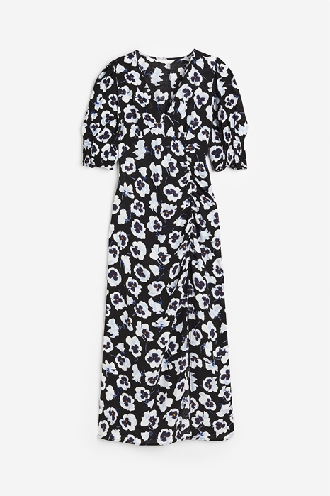 Платье из крепа с пышными рукавами 1088419005 - Фото 14181685