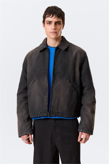 Расслабленный боксерский жакет на молнии 1316058001 - Фото 14183011