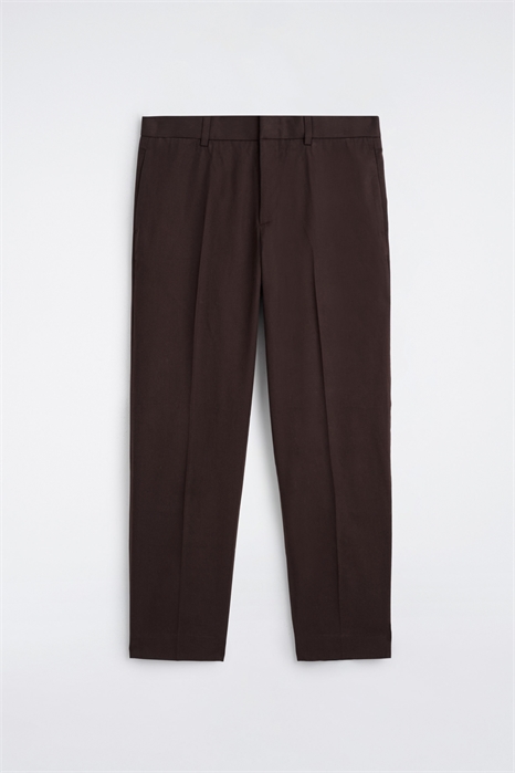 Хлопковые чиносы с прямыми штанинами 1294680005 - Фото 14183175