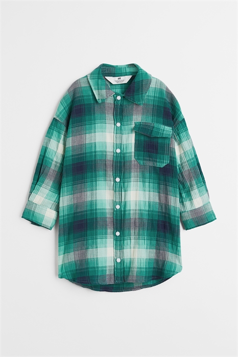 Рубашка из хлопковой саржи 1103229001 - Фото 14183232