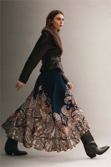 Юбка-макси с оборками 1316505001 - Фото 14184618