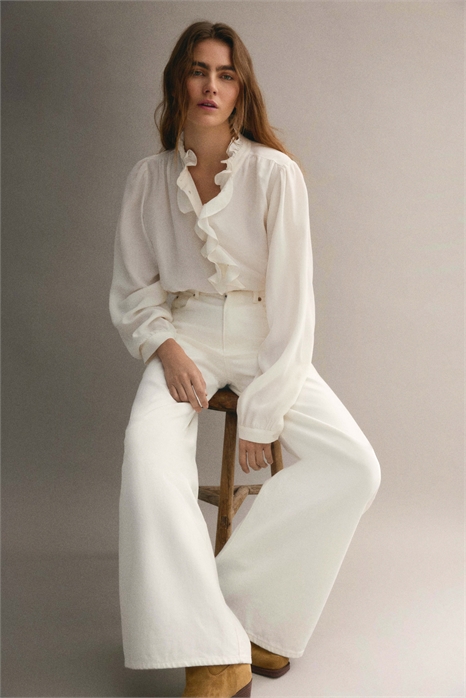 Блузка из вискозы с оборками 1317759001 - Фото 14184778