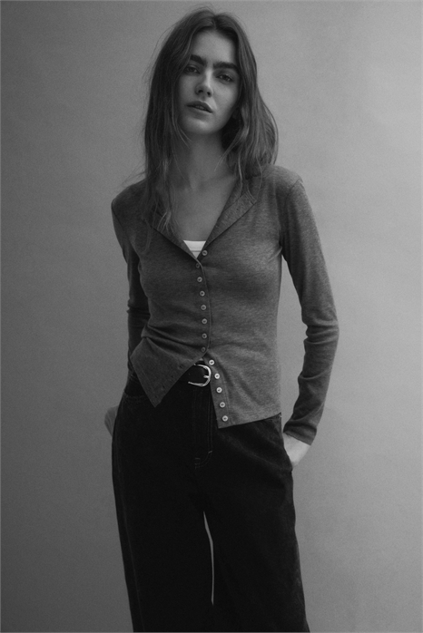 Кардиган из гладкой ткани 1328852001 - Фото 14186946