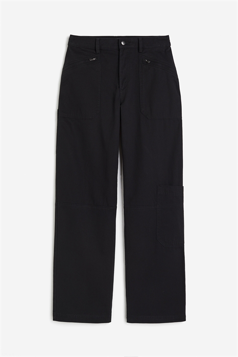 Брюки-карго из саржи артикул 1210465001