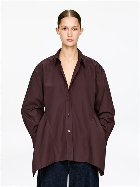 Хлопковая рубашка с воланами артикул 1321105001