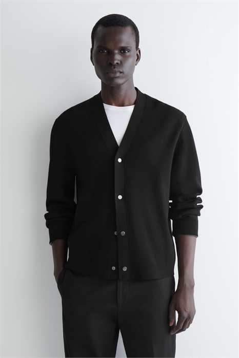 Двусторонний вязаный кардиган артикул 1293228002