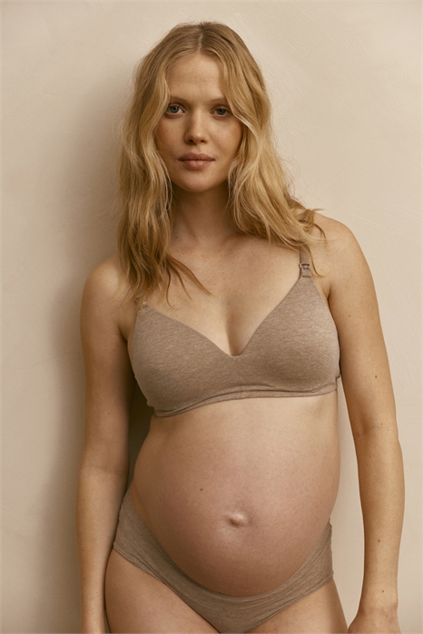 Бюстгальтеры для кормящих MAMA из хлопка с мягкими чашечками в упаковке из 2 штук артикул 1213853010