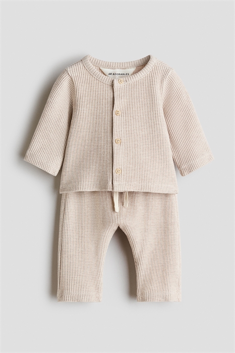 Комплект из 2 частей из вафельного хлопка артикул 1311246001