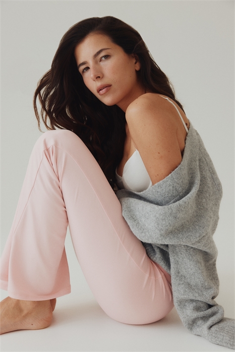 Расклешенные брюки из матового джерси 1318715001 - Фото 14197341