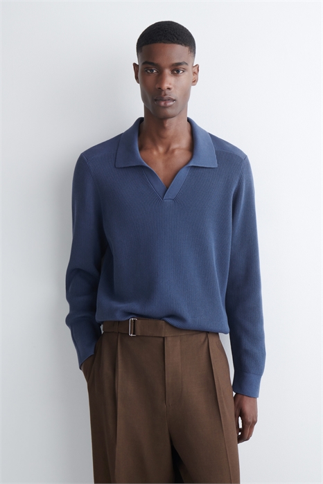 Хлопковый джемпер-поло артикул 1314463002