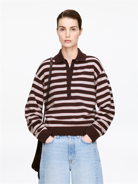 Шерстяной джемпер-поло 1332734001 - Фото 14202463