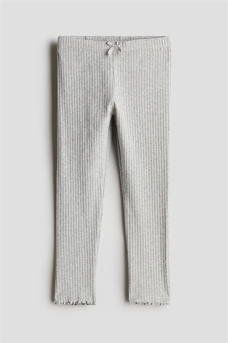 Ребристые хлопковые леггинсы артикул 1231050006
