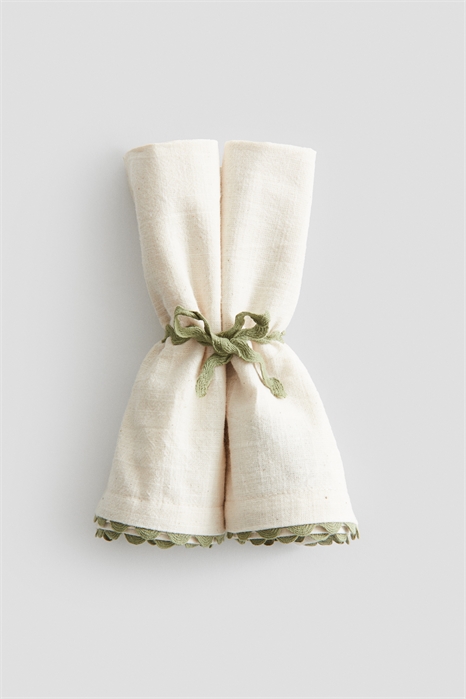 Салфетки с гребешковыми краями в упаковке из 2 штук артикул 1283254001