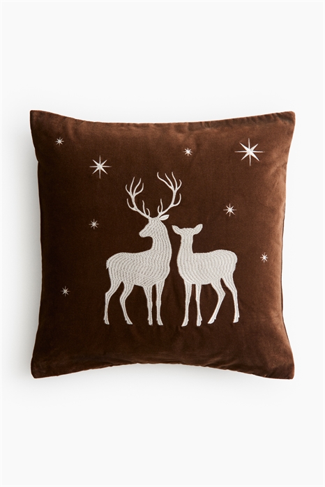 Бархатный чехол для подушки артикул 1298458001