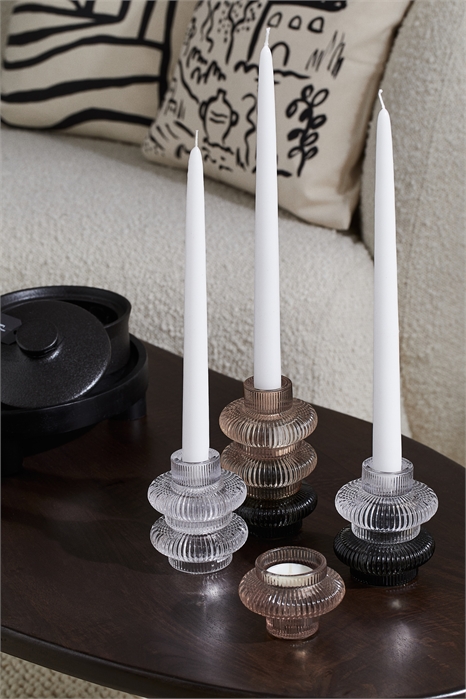 Стеклянный фонарь для свечей артикул 0897504004