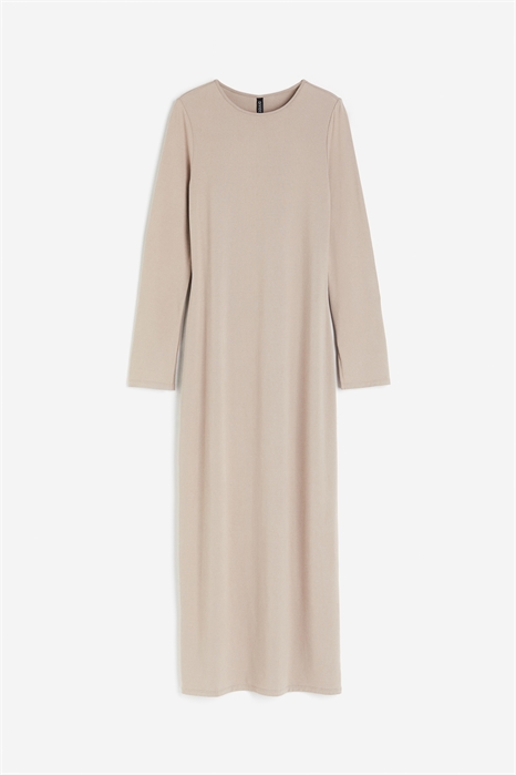 Приталенное платье макси из джерси артикул 1224538005