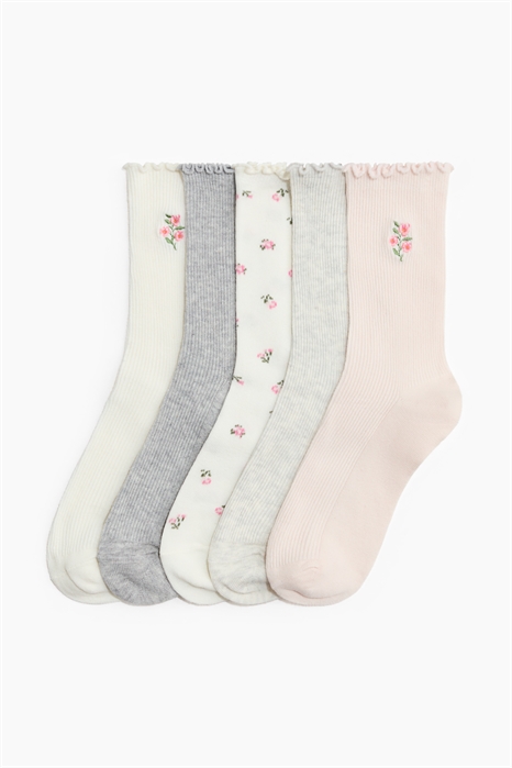 Носки с ребристой вязкой в упаковке из 5 штук артикул 1246013018