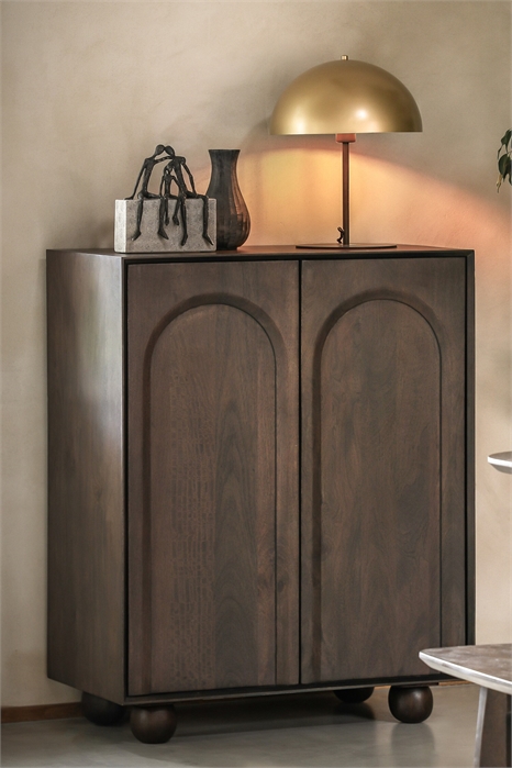 Двухдверный шкаф из дерева манго артикул 1312752001