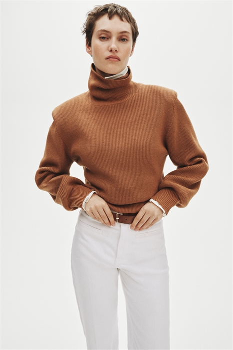 Брюки из твила с расклешенными штанинами артикул 1314903003