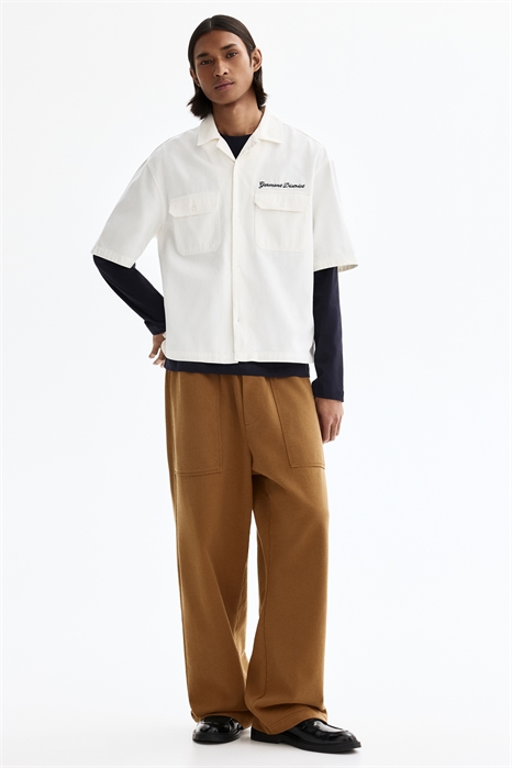 Хлопковые джоггеры свободного кроя артикул 1321882002