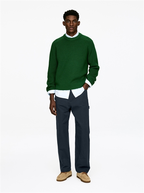 Расслабленные брюки из канваса артикул 1319438001