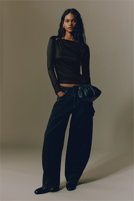 Асимметричный топ из джерси артикул 1320243001