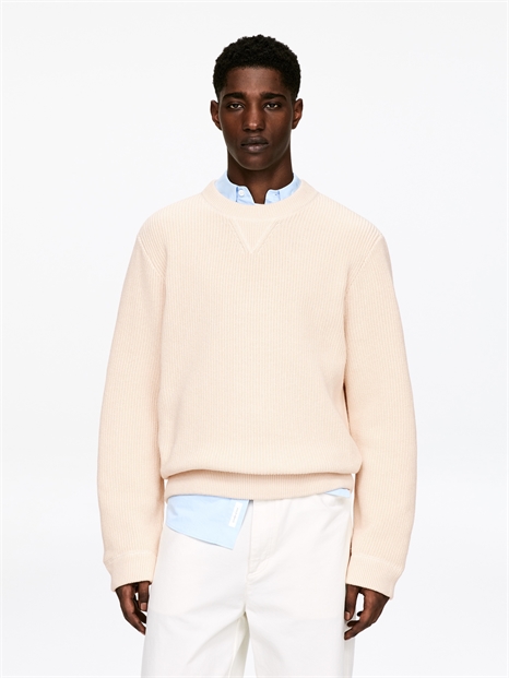 Хлопковый льняной джемпер артикул 1323016004