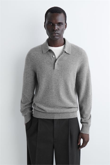 Рубашка-поло из чистого кашемира артикул 1181316009