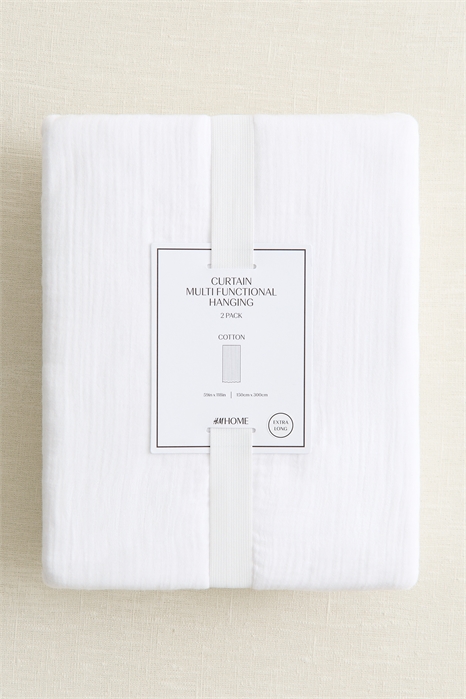 Длинные муслиновые шторы в упаковке по 2 штуки артикул 1268296001
