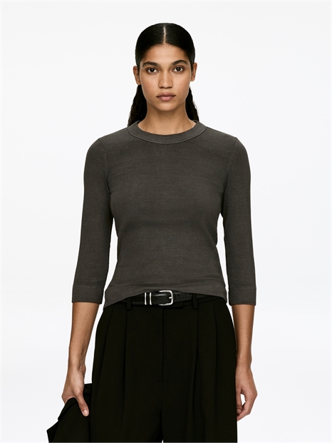 Лонгслив в рубчик артикул 1289241003