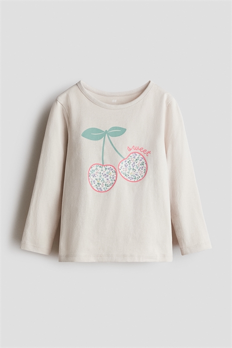 Топ из принтованного джерси артикул 1303341021