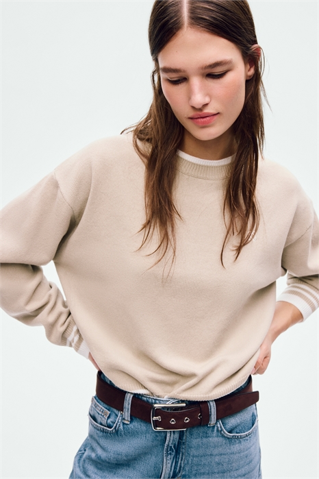 Свитер с многослойным дизайном артикул 1327190001