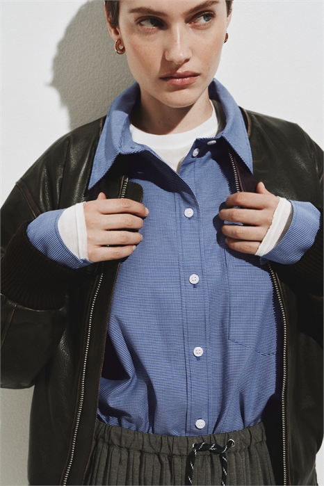 Рубашка из хлопкового поплина большого размера артикул 1321071001