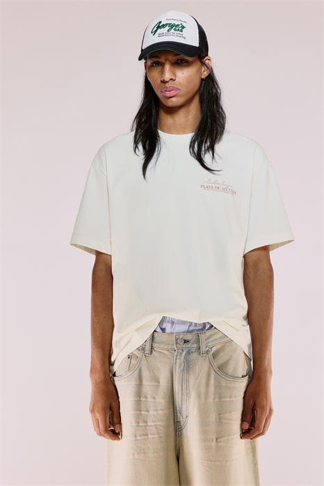 Футболка с принтом свободного кроя артикул 0967955128