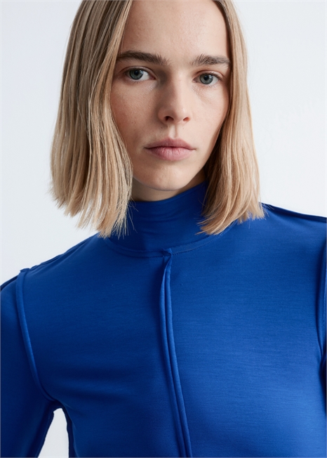 Длинный рукав с высоким воротником артикул 1318775002