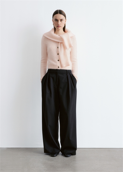 Кардиган из мохеровой смеси с ворсом артикул 1320417003