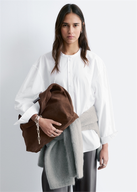 Хлопковая рубашка оверсайз артикул 1323567003