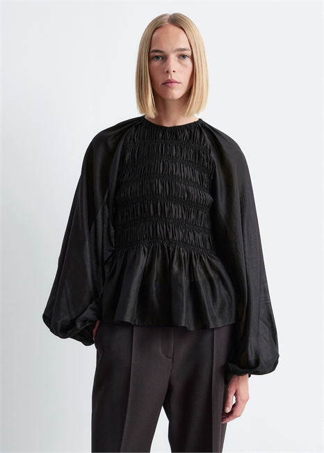 Блузка с воздушными рукавами артикул 1298087001