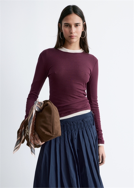 Хлопковая кофта с длинными рукавами артикул 1339904004