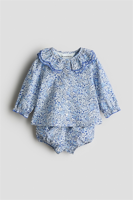 Комплект из 2 частей из хлопкового муслина артикул 1312972002