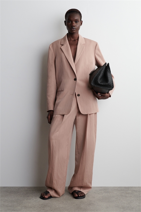 Расслабленные брюки с широкими штанинами артикул 1292450002