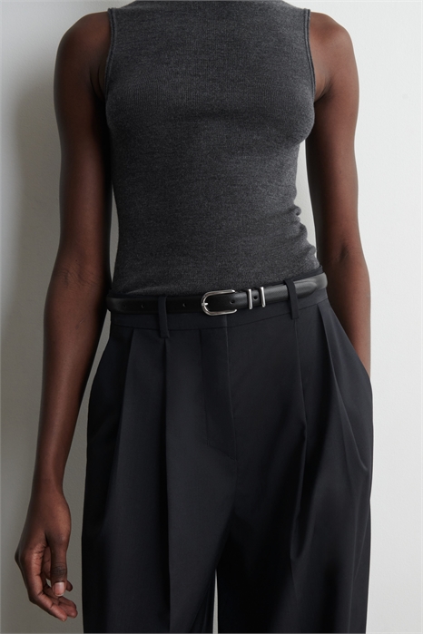 Кожаный ремень Saffiano артикул 1321988002