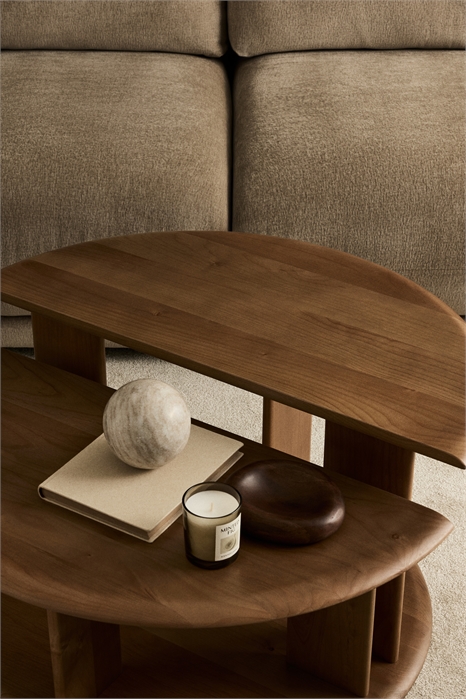 Набор из 2 деревянных журнальных столиков артикул 1315564001